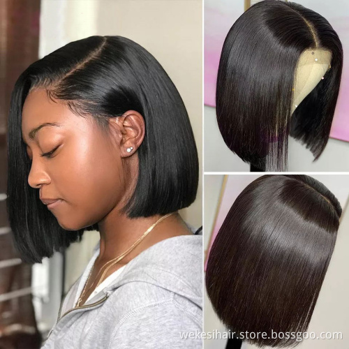 Wholesale Green Bob Wigs Human Hair 13x4 Lace Front Wigs Virgin Hair Lace Wigs